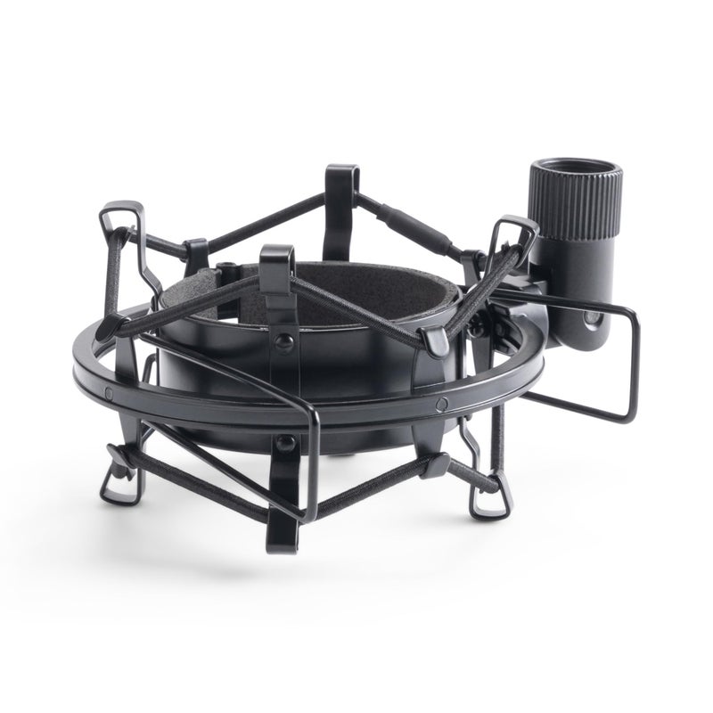 OnStage On-Stage MY430 Shock Mount for Studio Mics (55â€“60 mm) (Elastic Suspension Mount for Large-Diaphragm Condenser Microphones, Adjustable, Vibration Isolation, Steel Adapter, 5/8"-27 Threading, Black) - Image 4